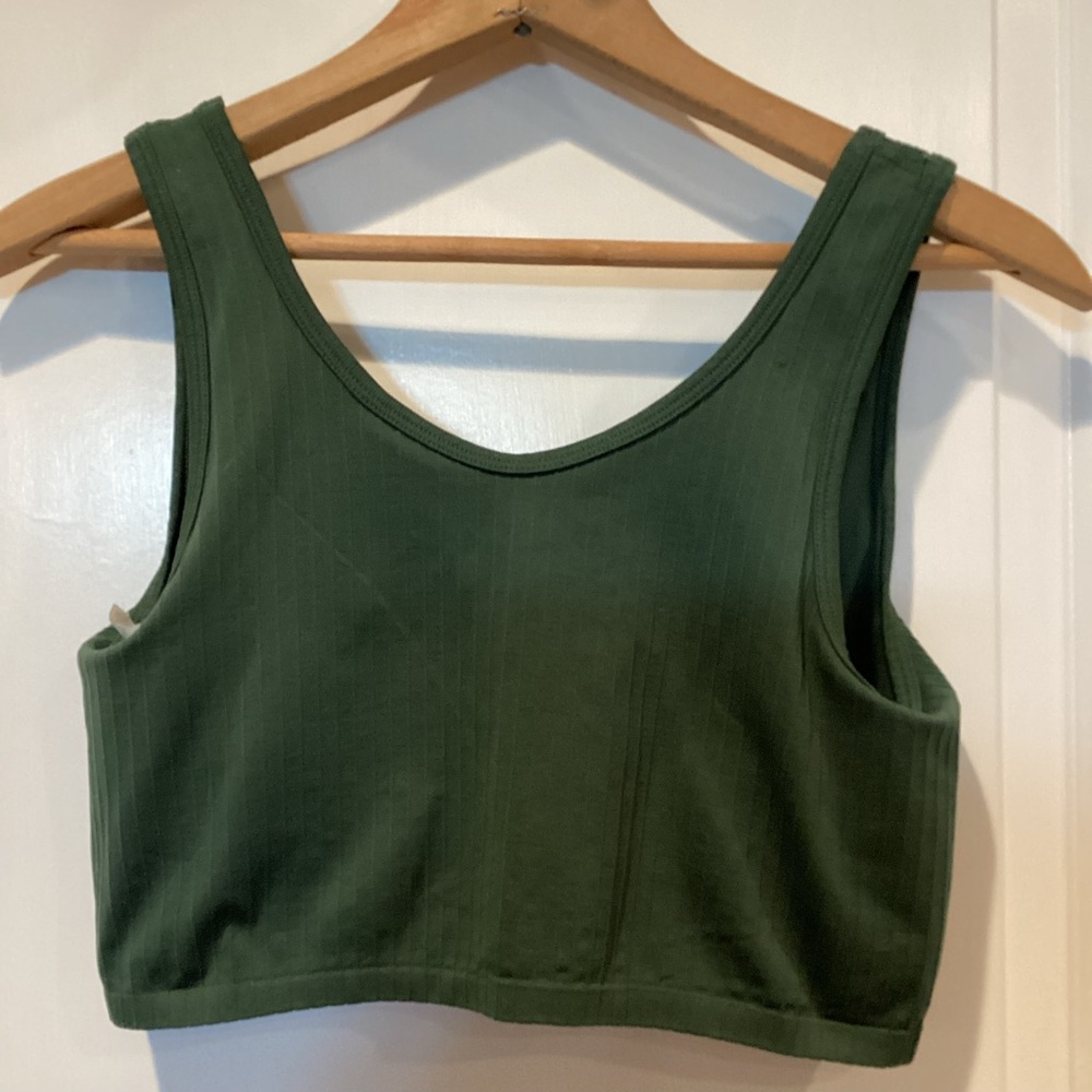 Aerie Olive Ribbed Top - Picture 7 of 9